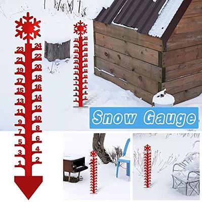 Garden Metal Snow Gauge Creative Yard Stick Ruler Measurement Suitable for  Courtyard Lawn - AliExpress