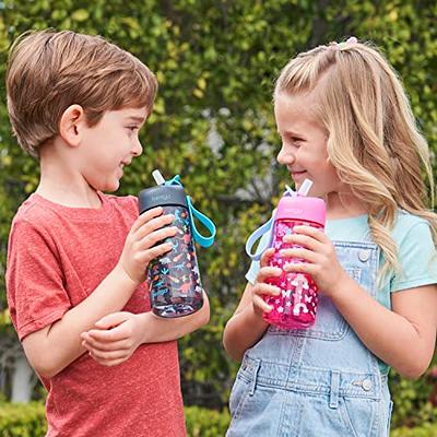 Bentgo (2) 15-oz Kids' Prints Water Bottles ,Blue