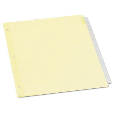 Universal Economy Tab Dividers, 8-Tab, White Tab, Letter, 24 Sets