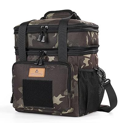 HSHRISH Tactical Lunch Bag, Large Expandable Lunch Box for Men, Durable  Waterproof Leakproof Cooler Bag with Molle Webbing, for Adults/Work Outdoor