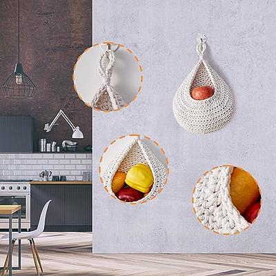 Hanging Baskets, Hanging Fruit Baskets For Kitchen, Boho Wall