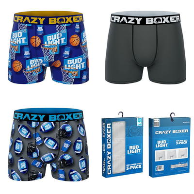 CRAZYBOXER Men's Underwear Breathable Lightweight Boxer Brief Soft (3 PACK)  at  Men's Clothing store