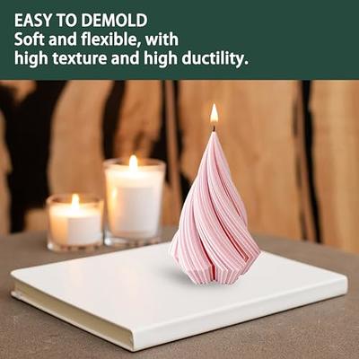 VUTEHO 3D Spiral Cone Shape Candle Molds Silicone, Molds for Candles,  Pillar Candle Mold Silicone DIY Candle Molds for Candle Making, DIY  Handmade Soap, Candle, Cake Baking, Gifts Home Decor 3.8 