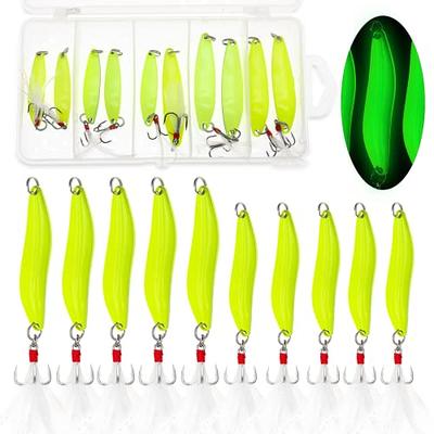 5PCS Fishing Lure Spoons Jig Fishing Hooks Bass Trout Lures Kit Zinc Alloy  Fishing Jig Spoon Sequins Spinner Baits for Saltwater Freshwater Weight ( Silver, 0.99oz(28g)-5pcs) - Yahoo Shopping