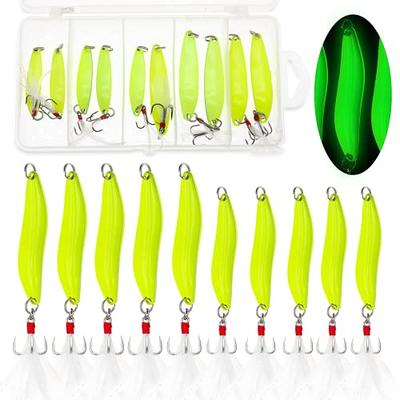 FitTrek Trout Spoons Kit - 12PCS Mini Fishing Spinners Kit for Trout - 3g  3cm Colorful Metal Lures for Pike - Single Hook Spinner Baits for Pike -  Buy Online - 186428966