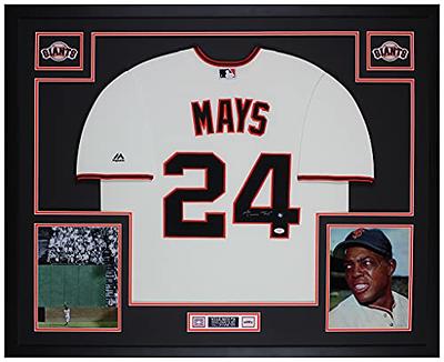 Willie Mays Signed Mitchell & Ness New York Giants Game Model Jersey JSA COA