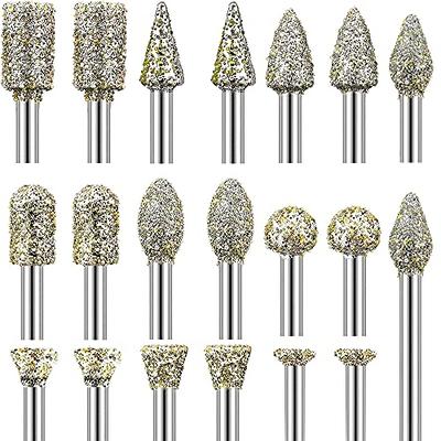 Diamond Grinding Cutting Carving Bit Set For Dremel Rotary Tool Stone Tile  Glass 