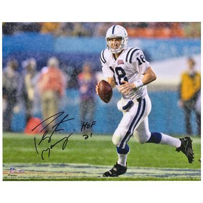 Denver Broncos Peyton Manning Signed Logo Football Auto Fanatics