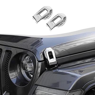 SQQP Hood Latch Lock Catch Brackets Cover Trim Compatible with