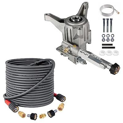 YAMATIC 7/8 Shaft Vertical Pressure Washer Pump, 2600-3000 PSI @2.5 GPM  OEM & Super Flexible Pressure Washer Hose 50FT X 1/4, Kink Resistant Real  3200 PSI Heavy Duty Power Washer Extension - Yahoo Shopping