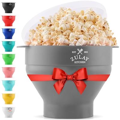 Stove Top Popcorn Maker 6.5-Quart Stainless-Steel Popper with Hand Crank Set Includes 7lbs of Popping Corn Kernels by Great Northern Popcorn