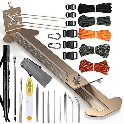 Metal Paracord Jig Adjustable Length Bracelet Maker Kit DIY