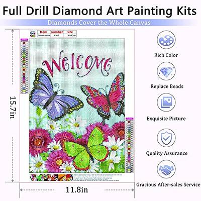 Diamond Painting Kits for Adults - 5D Moon Diamond Art Kits for Adults  Beginner DIY Full Drill Butterfly Diamond Dots Paintings with Diamonds Gem Art  and Crafts for Adults Home Wall Decor12X16Inch