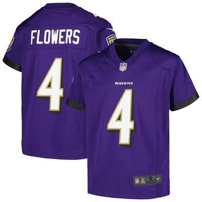 Baltimore Ravens Nike Home Game Jersey - Purple - Zay Flowers - Mens