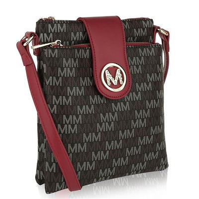 MKF Collection by Mia K Malika M Signature Satchel Handbag in Brown