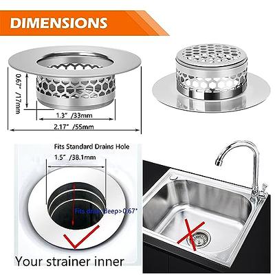 304 Stainless steel Floor Drains Net Cover Sink Strainer Shower Drain Hole  Filter Hair Catcher Stopper