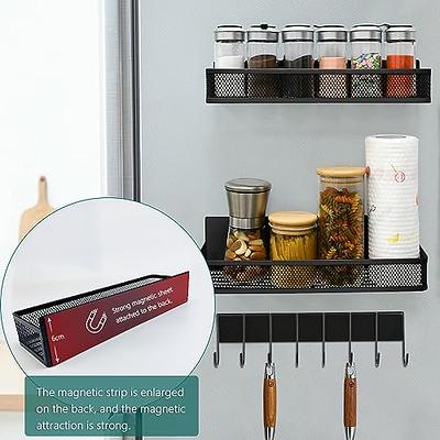 ZICOTO Space Saving Spice Rack Organizer for Cabinets or Wall Mounts - Easy  To Install Set of 4 Hanging Racks - Perfect Seasoning Organizer For Your