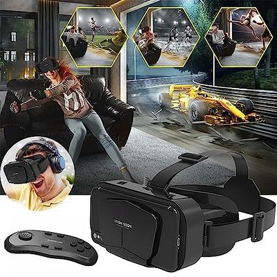VR SHINECON Virtual Reality VR Headset 3D Glasses VR Goggles for TV, Movies  & Video Games, Compatibale iOS & Android Smartphone Within 4.7-7 inch