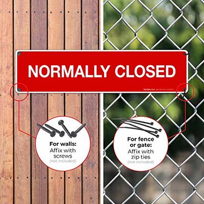 Keep Door Closed Sign, 10x7 Inches, Rust Free .040 Aluminum, Fade  Resistant, Made in USA by Sigo Signs