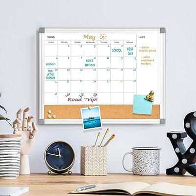 Dry Erase Calendar With Cork Board