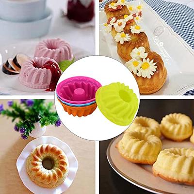 12pcs Heart Shaped Silicone Muffin Cups, Cupcake Liners, Cupcake