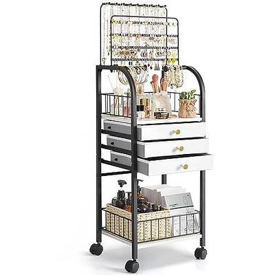 Keebofly Jewelry Organizer,Large Jewelry Stand with 3 Jewelry Box Drawer, Jewelry  Holder Necklace Organizer Earring Storage Jewelry Armoire with Display for Earring  Necklace Ring Bracelet (Black) - Yahoo Shopping