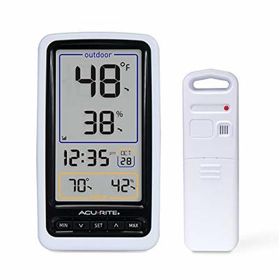 2Pcs 5 Indoo/Outdoor Thermometer Hygrometer Temperature Humidity Monitor  White - Yahoo Shopping