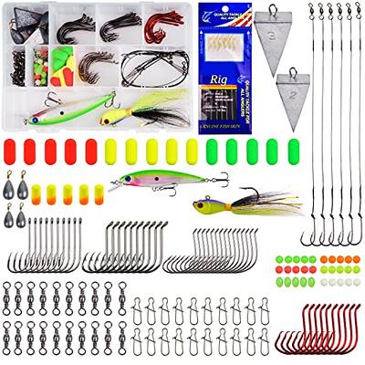 Travel Beads Hooks Tackle Box Fishing Organizer Small 157pcs