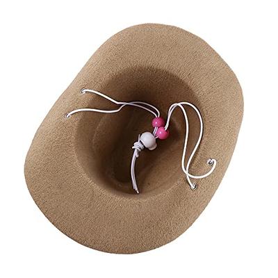 Cute Pet Cowboy Hat Accessories Puppy Decoration Beathable Headwear Soft  Nonwoven Fabric for Cosplay Theme Party Halloween Holiday White