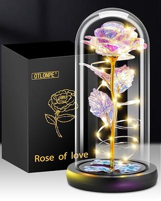 Valentines Day Gifts for Her Wife,Valentines Gifts for Mom Girlfriend  Women,Valentine's Rose Flowers Birthday Gifts for Women, Valentine Presents  for Mom,Light Up Rose Gifts for Mom Purple - Yahoo Shopping