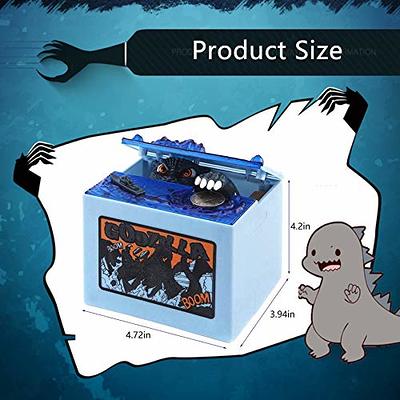 Electronic Stealing Coin Box Piggy Bank, Monster Dinosaur Bank Toy