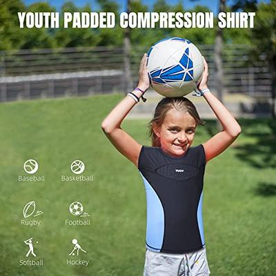 TIAXU TIAXU Kids Youth Padded Shirt Baseball Sternum Guard Shirt