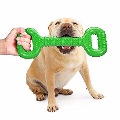 Dog Rope Toys, Nearly Indestructible Dog Rope Toys with Strong Squeak-  Ideal Tug of War Interactive Dog Training Toy, Dental Cleaning Chew Toys,  Dog