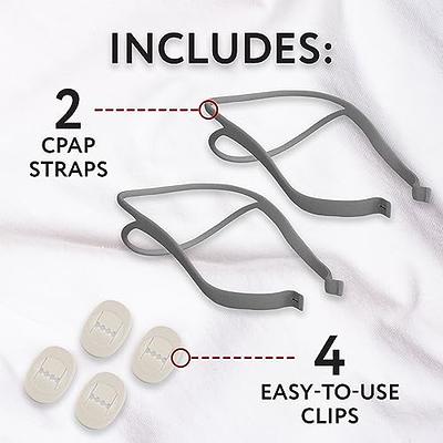 Impresa Replacement Headgear for CPAP Mask - Includes 2 Elastic Mask Straps  and 4 Adjustable Clips - Compatible with ResMed Airfit P10 Nasal Pillow (6  Pieces Total) - Yahoo Shopping