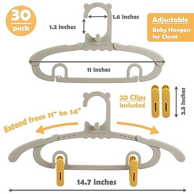 Sharpty Kids Plastic Hangers, Children's Hangers for Baby, Toddler, and  Child Clothes - Everyday Standard Use - Ideal for Boys and Girls Closet