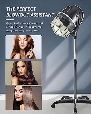 1300W Adjustable Stand Up Hair Dryer with Bonnet Style Hood 