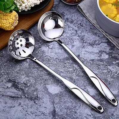 Multifunctional Wheat Straw Soup Ladle, Skimmer, Spoon, Hot Pot Ladle With  Filter, Long Handle, Kitchen Utensils