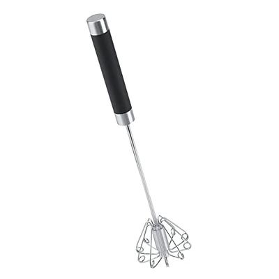 Manual Whisk Rotating Whisk, Stainless Steel Whisk Egg Beater Semi automatic  Kitchen Mixer, Hand Push Rotary Whisk Blender, Kitchen Egg Milk Mixer  Stirrer for Blending Whisking Beating Stirring - Yahoo Shopping