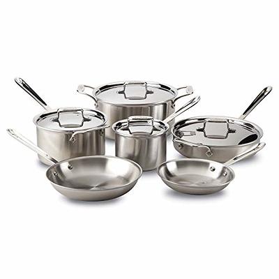 All-Clad D5 Brushed Stainless Steel 7 Piece Cookware Set - Macy's