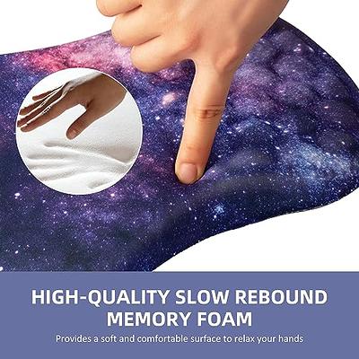 Hokafenle Ergonomic Mouse Pad Wrist Support with Massage Design, Wrist Rest  Pain Relief Mousepad with Memory Foam Non-Slip PU Base, Mouse Pads for