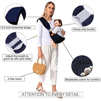 Baby Carriers,portable Sling For Infants,ergonomic One Shoulder  Labor-saving Baby Half Wrapped Sling,adjustable Baby Carrier Wrap Shoulder  Straps