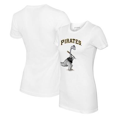 Women's Tiny Turnip White Pittsburgh Pirates Bronto T-Shirt