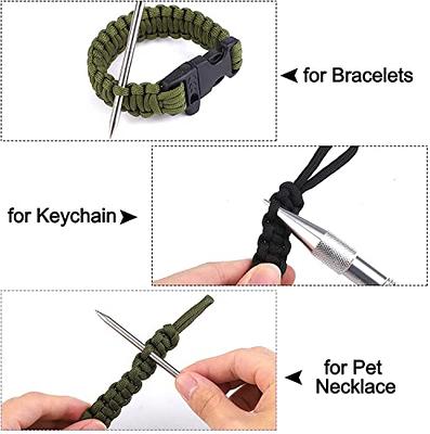 Paracord Needle Multifunctional Paracord Bracelet Knitting Needle Bracelet  Lacing Stitching Needle DIY Tools for Outdoor Camping