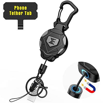 2 Heavy Duty SIDEKICK Badge Reels Retractable I'd Holder Key Chain