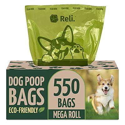 SUPERBIO Compostable Dog Poop Bags, 180 Counts, 12 Rolls