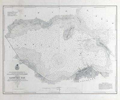 ISLANDS IN LAKE ERIE INCLUDING SANDUSKY BAY OHIO (Marine Chart