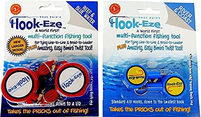 HookEze Fly Fishing Safe Knot Tying Tool Standard Blue & Large Red Combo -  fo