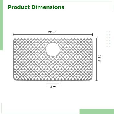 Silicone 28 x 15 Sink Protector, Kitchen Sink Mat, Heat