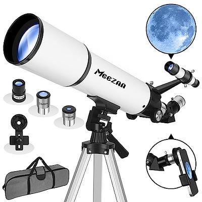 MEEZAA Telescope for Adults Astronomy, 80mm Aperture 600mm