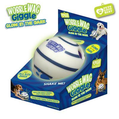 TAUCHGOE Interactive Dog Toys Wobble Giggle Dog Ball for Medium Large Dogs,  Wiggle Waggle Wag Funny Sounds Squeaky Active Ball Dog Toy for IQ Training